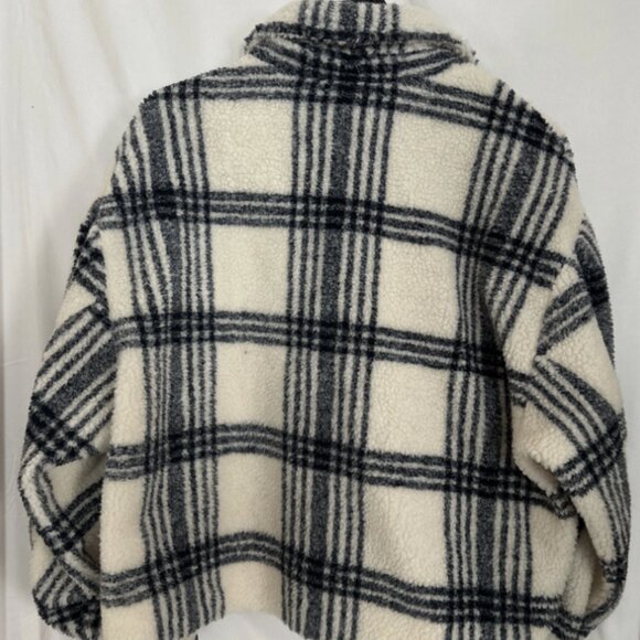 Brand New by Anthropologie Pilcro Plaid Sherpa Shacket - Picture 5 of 13